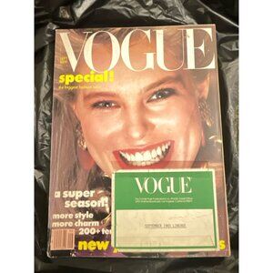 VOGUE September 1983  Renee Simonsen Avedon cover BROOKE SHIELDS Jennifer Beals